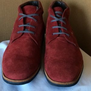 Bacco Bucci Red Suede Oxfords